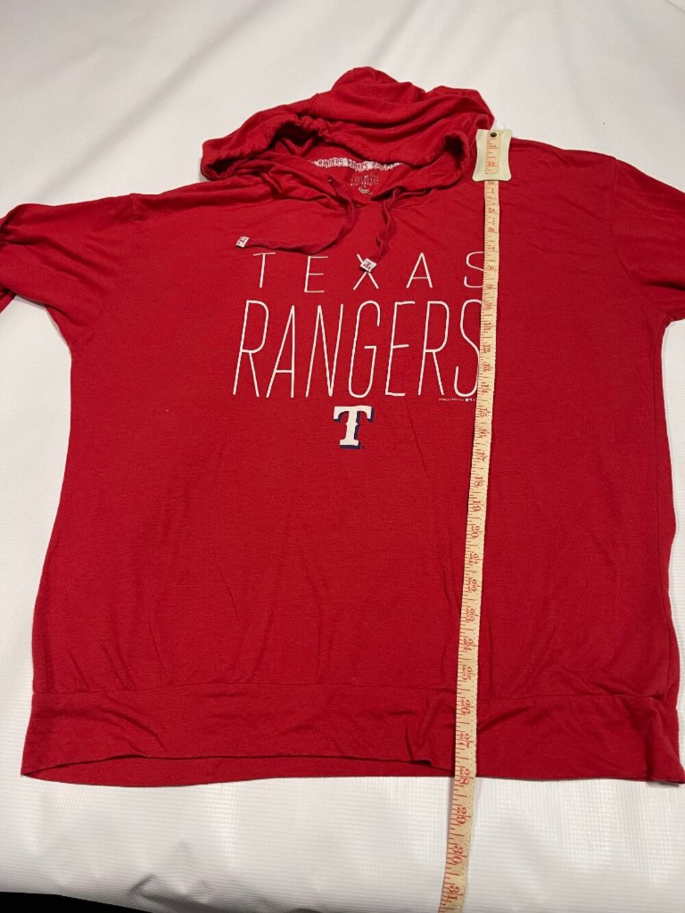 Texas Rangers Ultra Lightweight Fashion Hoodie, Red, Size 2XL - Picture 4 of 8